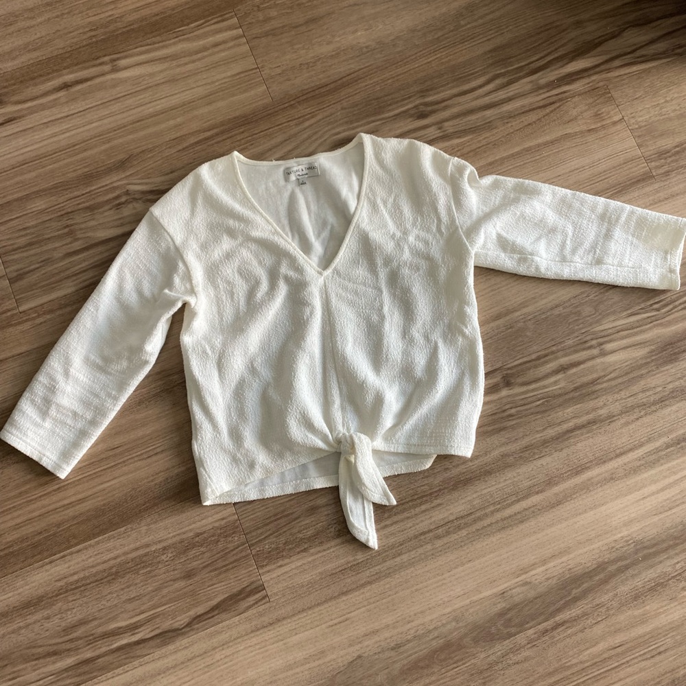 Madewell cream blouse